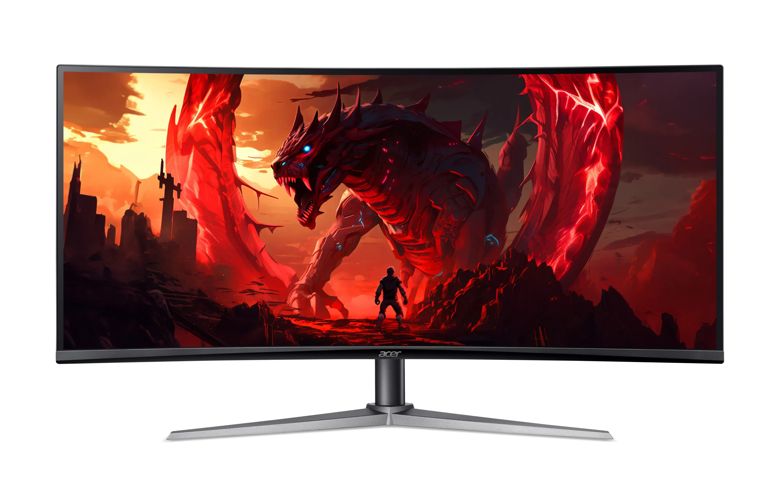 Acer ED340CUR | 34" Curved UWQHD | 240Hz | VA 1ms | 21:9 | HDMI 2.1 + DP 1.4 | רמקולים
